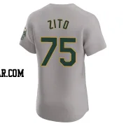 Barry Zito Men's Oakland Athletics Gray Elite Road Jersey