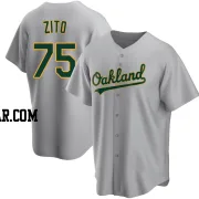 Barry Zito Men's Oakland Athletics Gray Replica Road Jersey