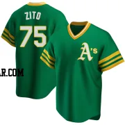 Barry Zito Men's Oakland Athletics Green Replica R Kelly Road Cooperstown Collection Jersey