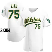 Barry Zito Men's Oakland Athletics White Authentic Home Jersey