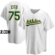 Barry Zito Men's Oakland Athletics White Replica Home Jersey