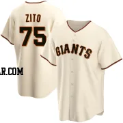 Barry Zito Men's San Francisco Giants Cream Replica Home Jersey