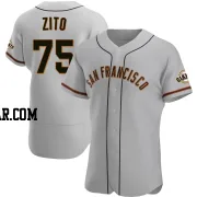 Barry Zito Men's San Francisco Giants Gray Authentic Road Jersey