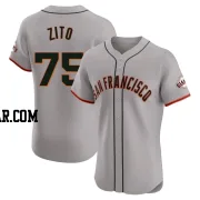 Barry Zito Men's San Francisco Giants Gray Elite Road Jersey