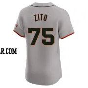 Barry Zito Men's San Francisco Giants Gray Elite Road Jersey