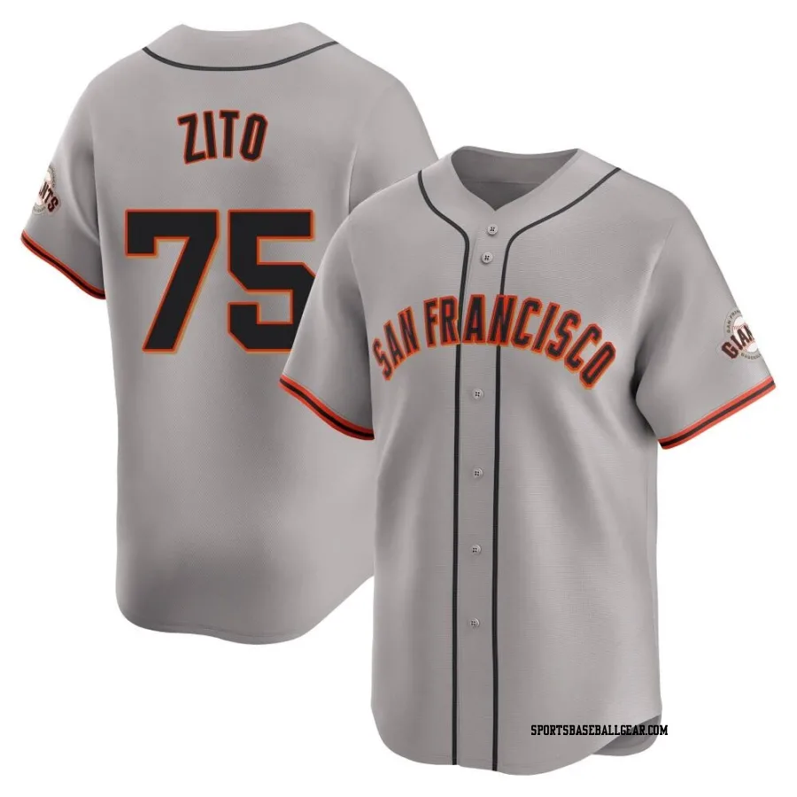 Barry Zito Men's San Francisco Giants Gray Limited Away Jersey