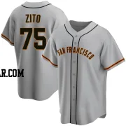 Barry Zito Men's San Francisco Giants Gray Replica Road Jersey