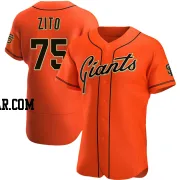 Barry Zito Men's San Francisco Giants Orange Authentic Alternate Jersey