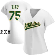 Barry Zito Women's Oakland Athletics White Authentic Home Jersey