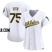 Barry Zito Women's Oakland Athletics White Limited Home Jersey