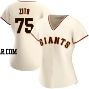 Barry Zito Women's San Francisco Giants Cream Authentic Home Jersey