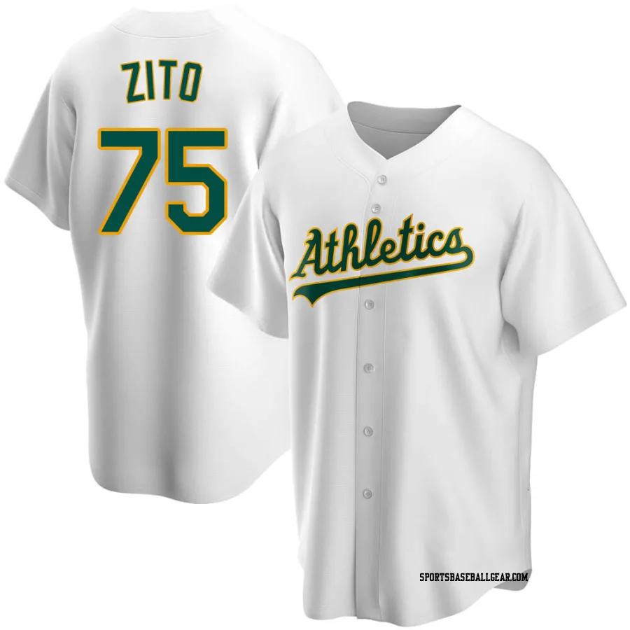 Barry Zito Youth Oakland Athletics White Replica Home Jersey