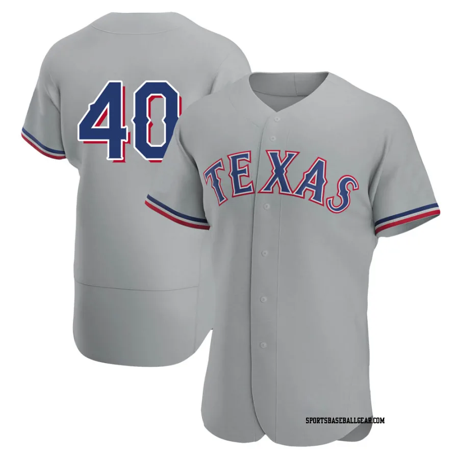 Bartolo Colon Men's Texas Rangers Gray Authentic Road Jersey