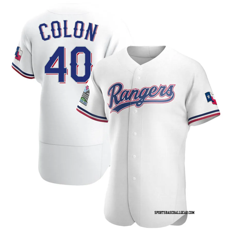 Bartolo Colon Men's Texas Rangers White Authentic Home Jersey