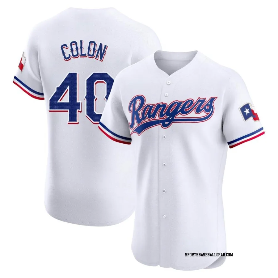 Bartolo Colon Men's Texas Rangers White Elite Home Jersey