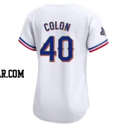 Bartolo Colon Women's Texas Rangers Gold Limited White 2024 Collection Jersey