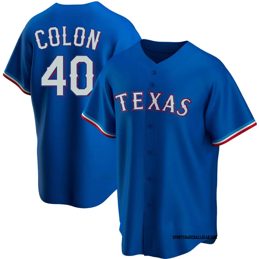 Bartolo Colon Youth Texas Rangers Royal Replica Alternate Jersey