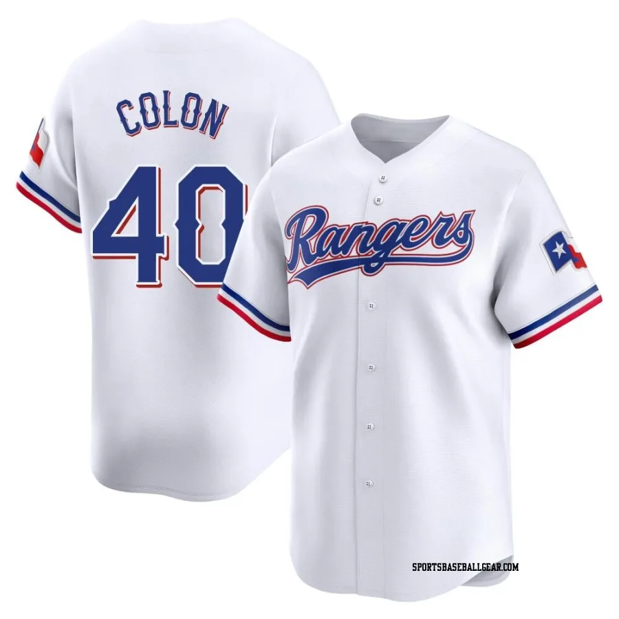 Bartolo Colon Youth Texas Rangers White Limited Home Jersey