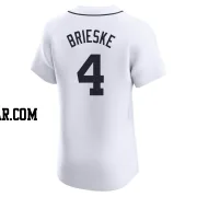 Beau Brieske Men's Detroit Tigers White Elite Home Jersey