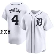 Beau Brieske Men's Detroit Tigers White Limited Home Jersey