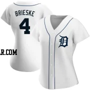 Beau Brieske Women's Detroit Tigers White Authentic Home Jersey