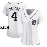 Beau Brieske Women's Detroit Tigers White Limited Home Jersey