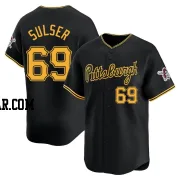 Beau Sulser Men's Pittsburgh Pirates Black Limited Alternate Jersey