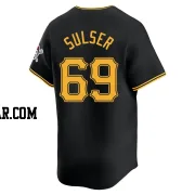 Beau Sulser Men's Pittsburgh Pirates Black Limited Alternate Jersey