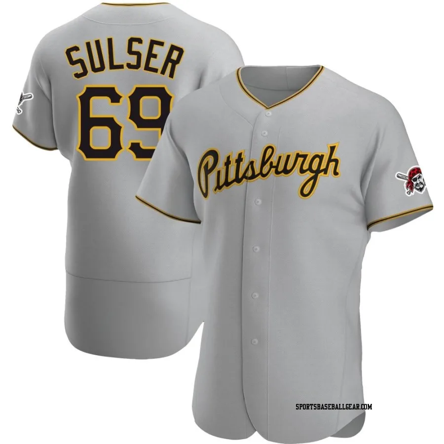 Beau Sulser Men's Pittsburgh Pirates Gray Authentic Road Jersey