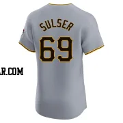 Beau Sulser Men's Pittsburgh Pirates Gray Elite Road Jersey