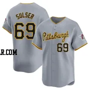 Beau Sulser Men's Pittsburgh Pirates Gray Limited Away Jersey