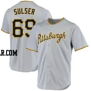 Beau Sulser Men's Pittsburgh Pirates Gray Replica Road Jersey