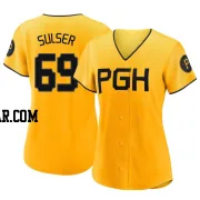 Beau Sulser Women's Pittsburgh Pirates Gold Authentic 2023 City Connect Jersey