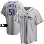 Ben Bowden Men's Colorado Rockies Gray Replica Road Jersey