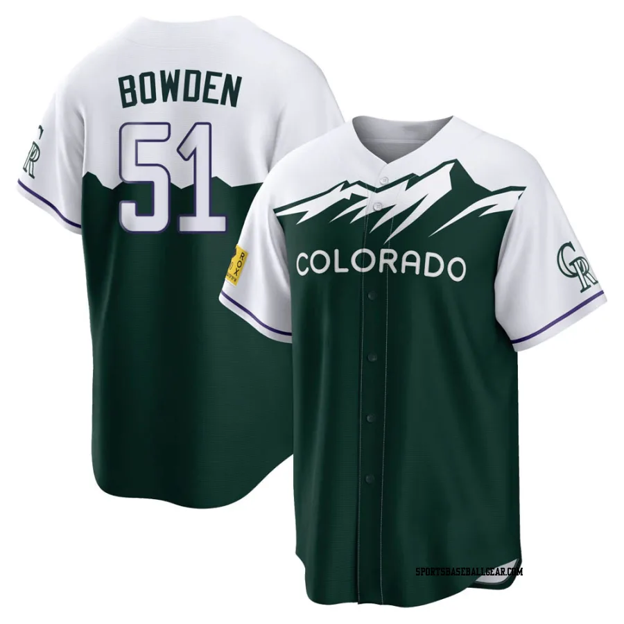 Ben Bowden Men's Colorado Rockies Green Replica 2022 City Connect Jersey