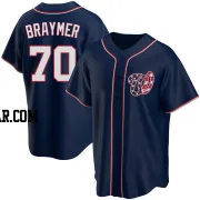 Ben Braymer Men's Washington Nationals Navy Replica Alternate Team Jersey