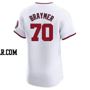 Ben Braymer Men's Washington Nationals White Elite Home Jersey