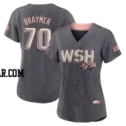 Ben Braymer Women's Washington Nationals Gray Authentic 2022 City Connect Jersey