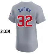 Ben Brown Men's Chicago Cubs Gray Elite Road Jersey