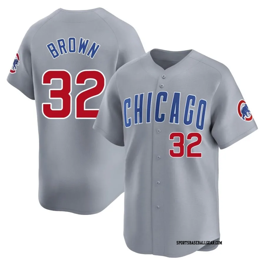 Ben Brown Men's Chicago Cubs Gray Limited Road Jersey