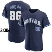 Ben Brown Men's Chicago Cubs Navy Authentic 2021 City Connect Jersey