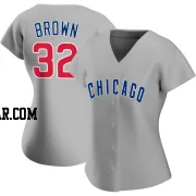 Ben Brown Women's Chicago Cubs Gray Authentic Road Jersey