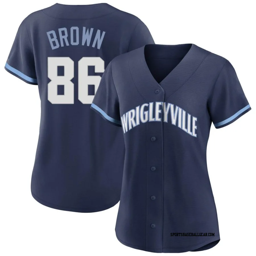 Ben Brown Women's Chicago Cubs Navy Replica 2021 City Connect Jersey