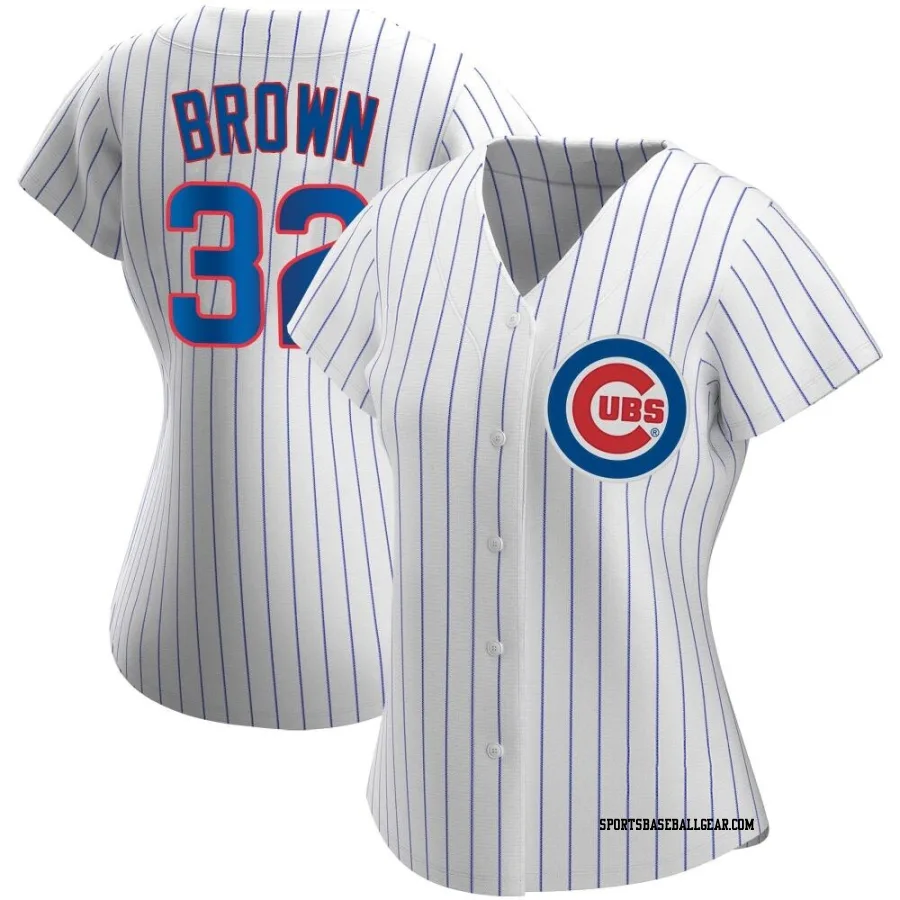 Ben Brown Women's Chicago Cubs White Replica Home Jersey