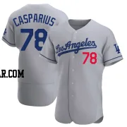 Ben Casparius Men's Los Angeles Dodgers Gray Authentic Away Jersey