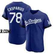 Ben Casparius Men's Los Angeles Dodgers Royal Authentic 2021 City Connect Jersey