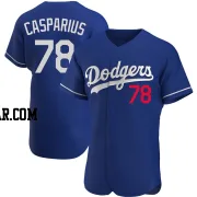 Ben Casparius Men's Los Angeles Dodgers Royal Authentic Alternate Jersey