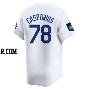 Ben Casparius Men's Los Angeles Dodgers White Limited 2024 World Tour Seoul Series Home Jersey