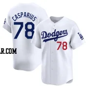 Ben Casparius Men's Los Angeles Dodgers White Limited Home Jersey