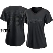 Ben Casparius Women's Los Angeles Dodgers Black Replica Pitch Fashion Jersey